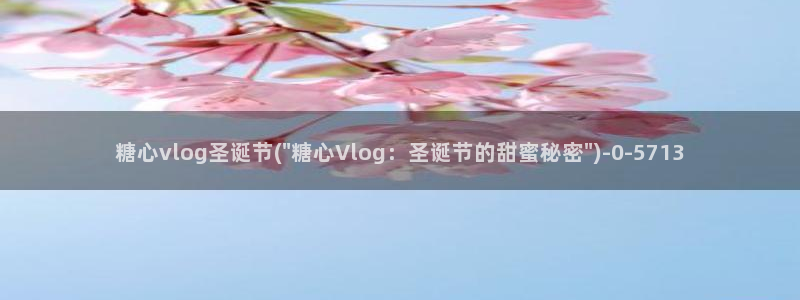 糖心vlog视频：糖心vlog圣诞节(\